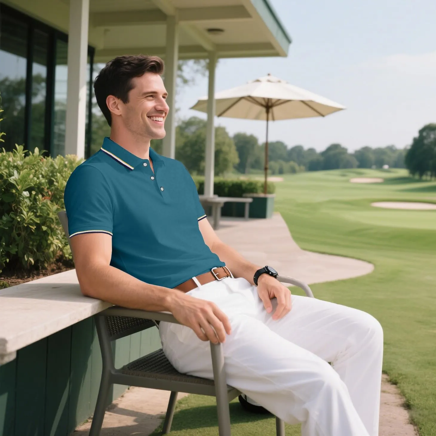 3 Pack Men's Polo Shirts Quick-Dry Short Sleeve Athletic Polo Shirts Moisture Wicking Business Casual Golf Shirts