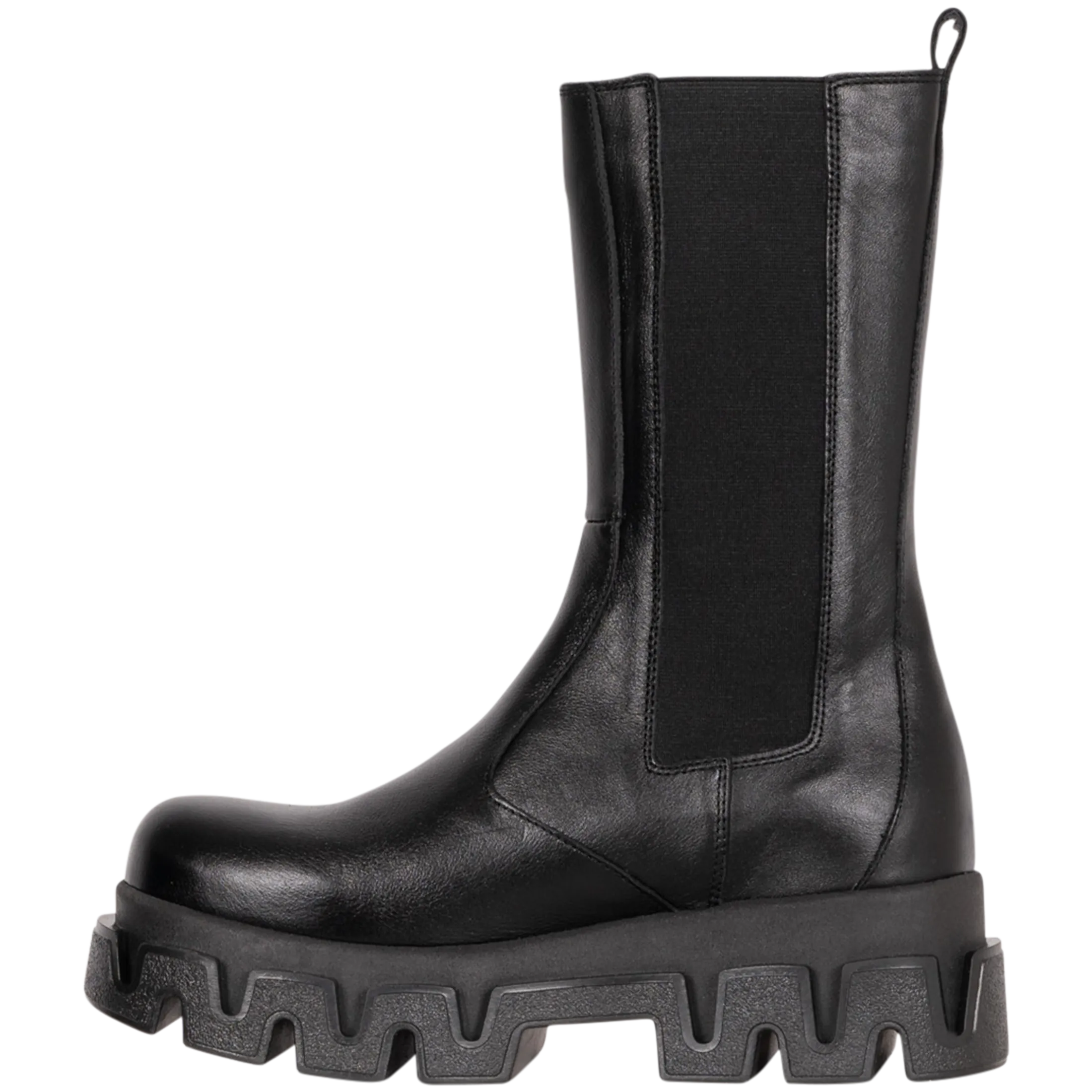 Anastasia Leather Ankle Boots - Black