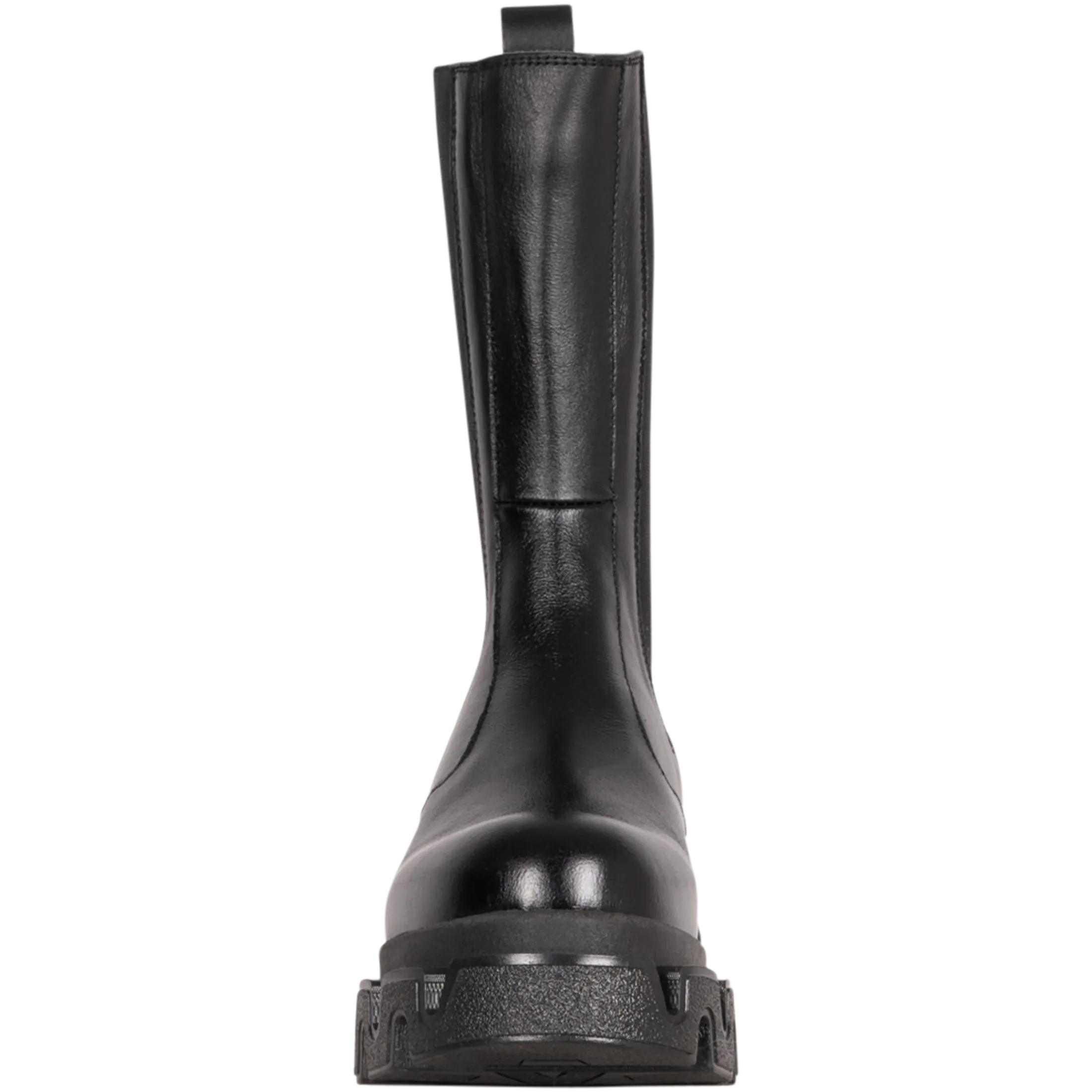Anastasia Leather Ankle Boots - Black