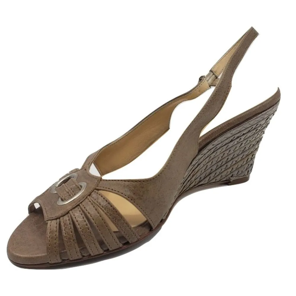 Anna z89 Coccinelle Ibis Taupe Bettina Wedge Sandal