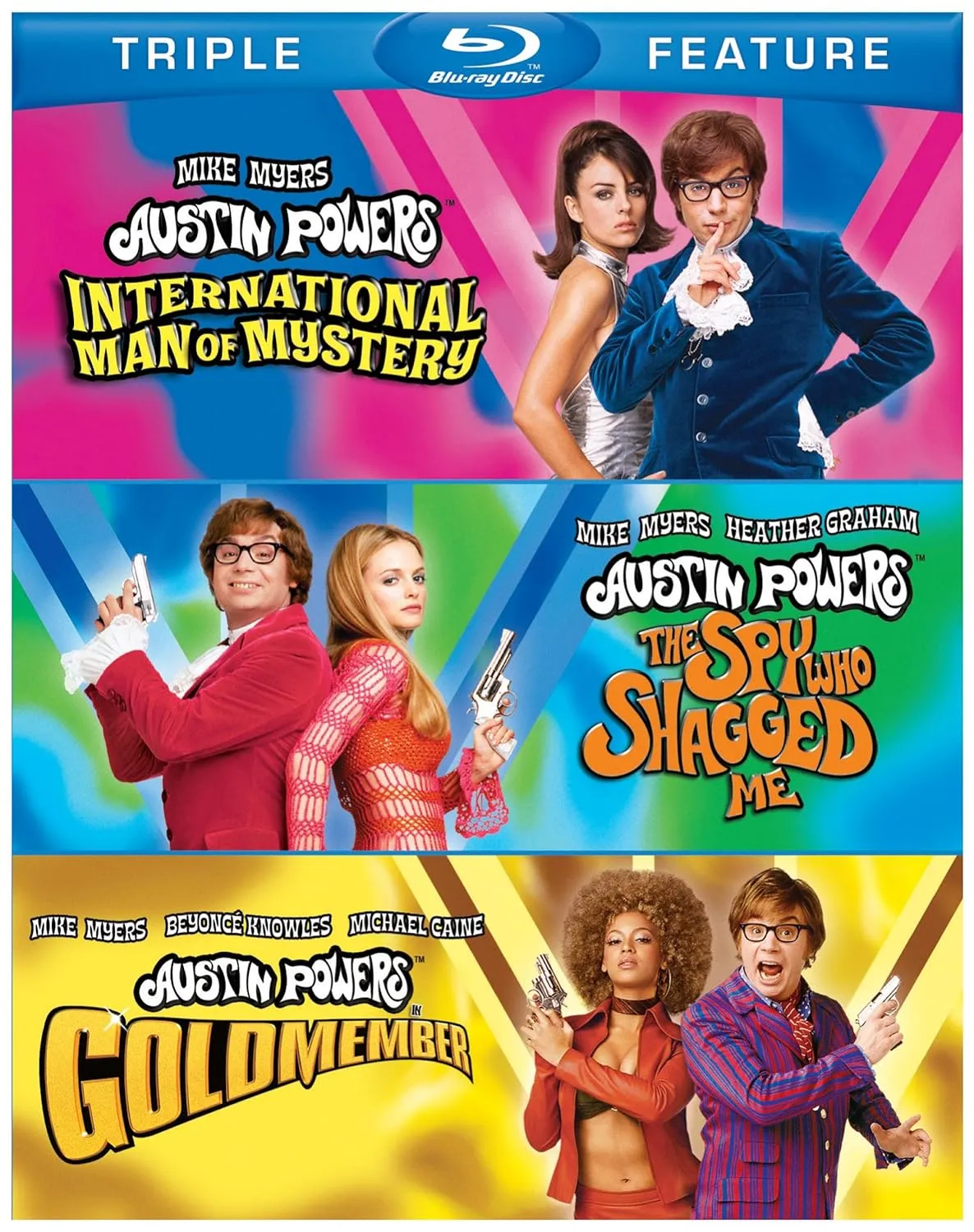 Austin Powers Triple Feature (International Man of Mystery / The Spy Who Shagged Me / Goldmember) [Blu-ray]