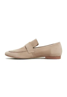 Block Heeled Loafers Diana - Beige