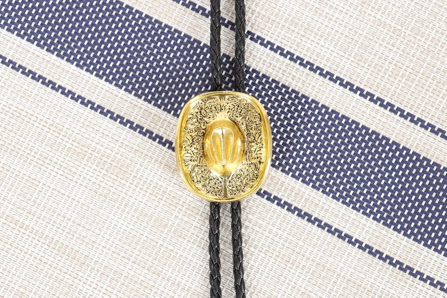 Bolo Ties for Men Western - 3D Cowboy Hat Design With Vintage Boots, Western Bolotie Bola Tie