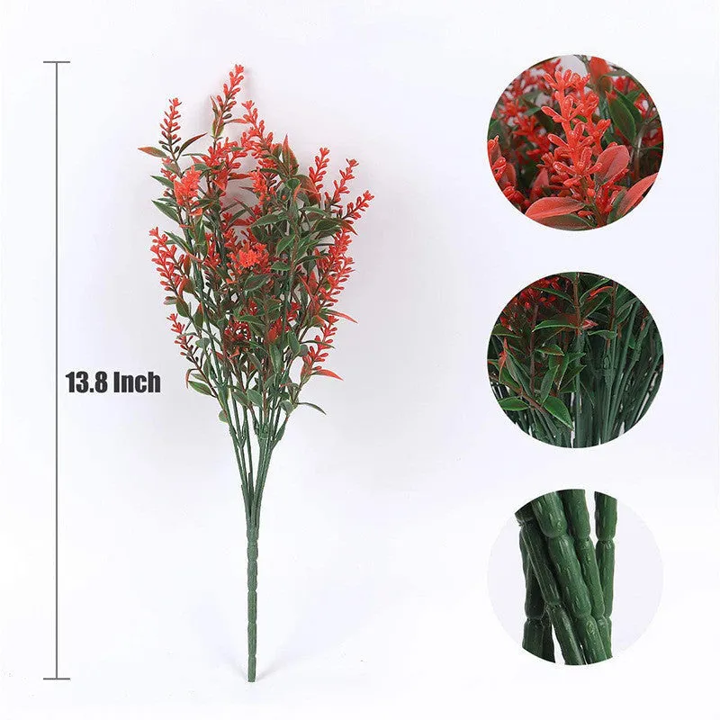 Bulk Artificial Greenery Plants Lavender UV Resistant Shrubs for Outdoors Hanging Planters Window Box Front Porch Indoor Decorations Wholesale