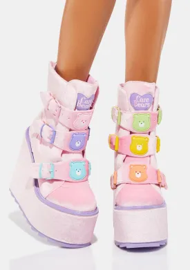 Care Bears Pink Dune Lo Platform Boots