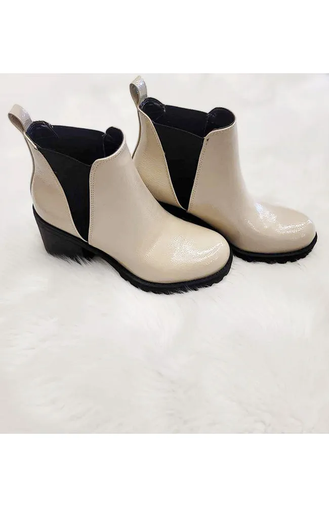 Charlotte Natural Colored Combat Boot
