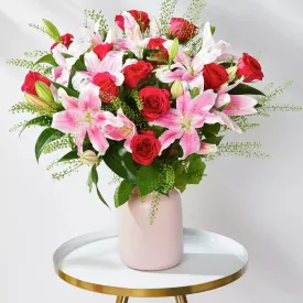 Deluxe Rose & Lily Bouquet