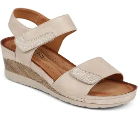 Double-Strap Touch-Fasten Wedge Sandals  - WOIL39033 / 325 303