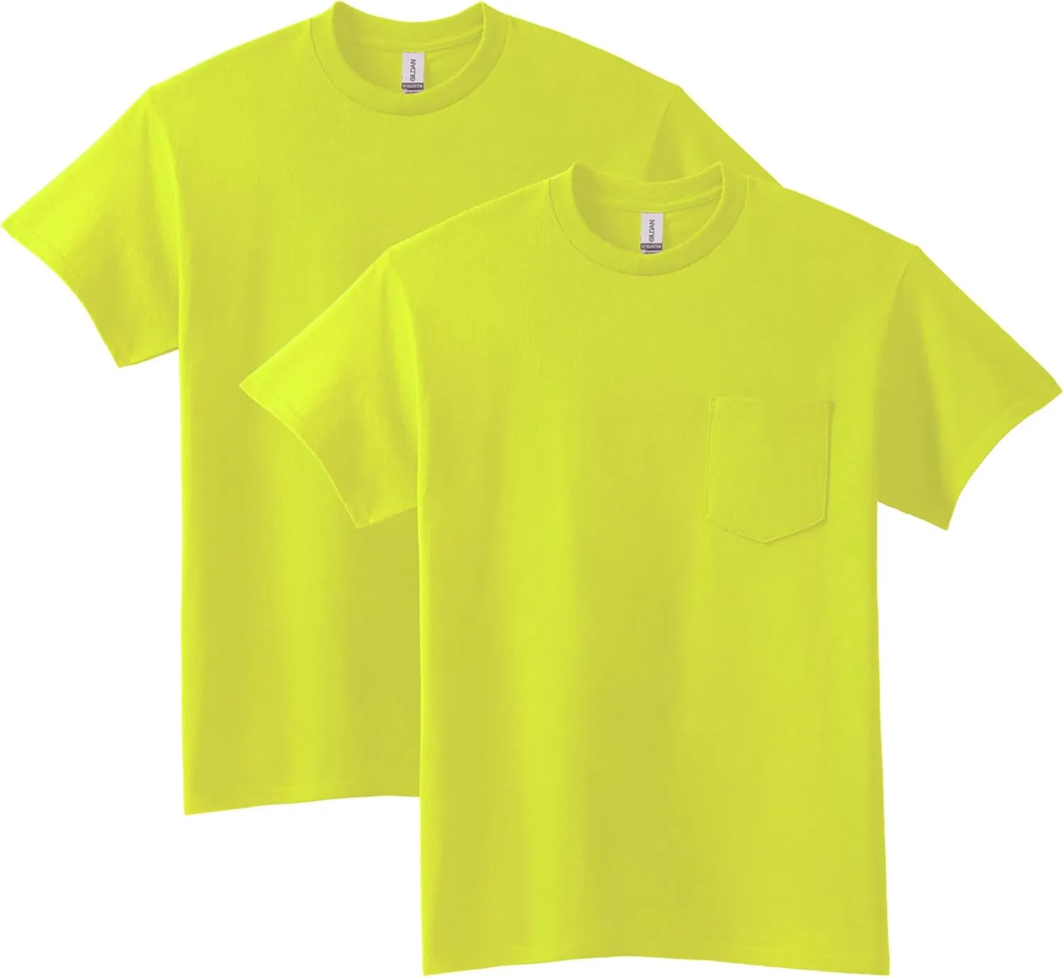 Gildan Unisex Adult Ultra Cotton T-Shirt with Pocket, Style G2300, 2-Pack