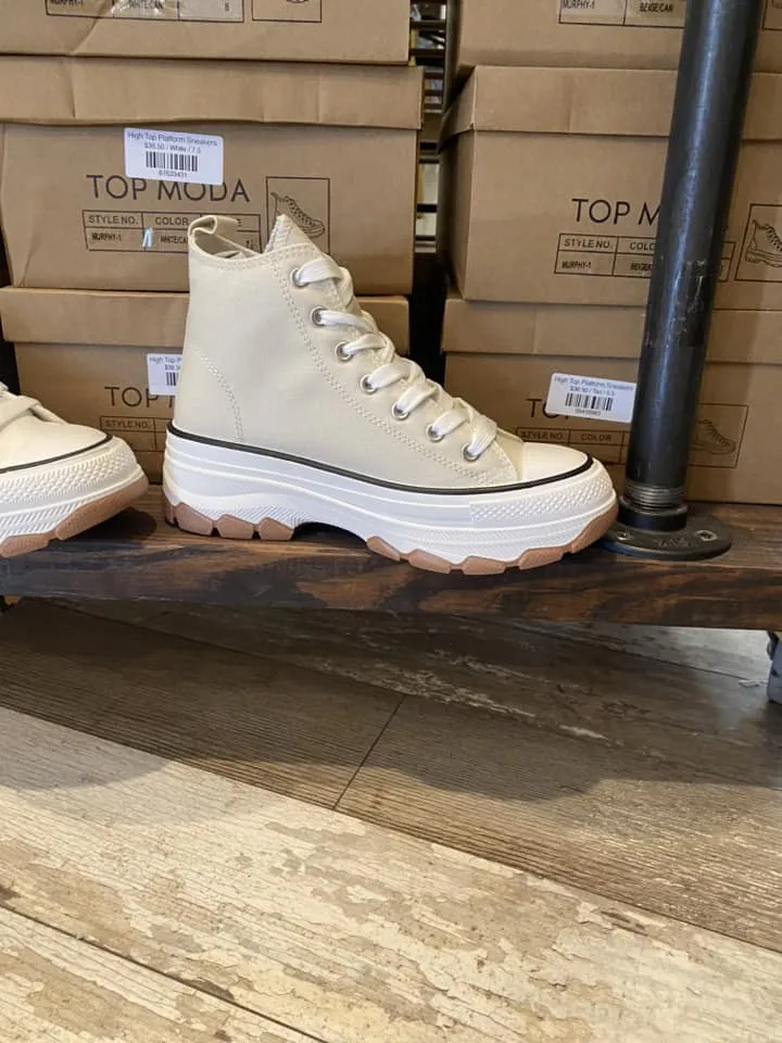 High Top Platform Sneakers
