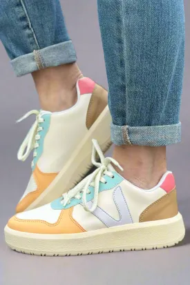 Ivy Platform Sneaker - Multi Tan