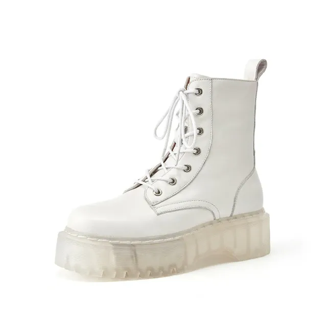 Laguerre Women's Leather Platform Boots