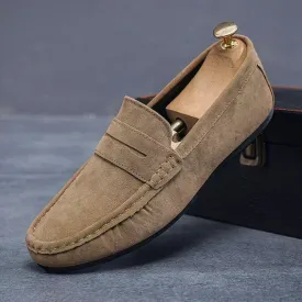 Men's Suede Driving Loafers