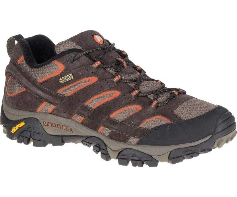 Merrell Men's Moab 2 Waterproof Hiking Shoes- Espresso
