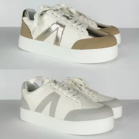 MIA You're So Golden Faux Leather Platform Sneakers - 2 colors!