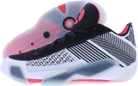 NIKE Air Jordan XXXVIII FIBA Basketball Shoes (FN7481-100, White/Pure Platinum/Metallic Gold)