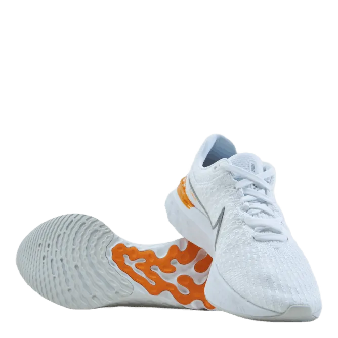 Nike React Infinity Run Flykni White/particle Grey-kumquat-ph
