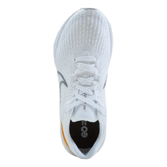 Nike React Infinity Run Flykni White/particle Grey-kumquat-ph