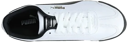 PUMA Mens Roma Sneaker, Basic white-black, 12