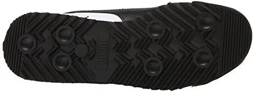 PUMA Mens Roma Sneaker, Basic white-black, 12