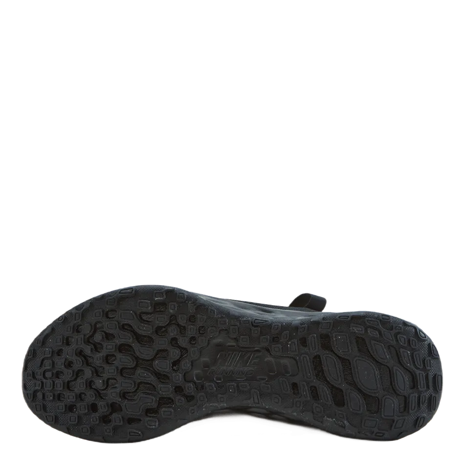 Revolution 6 FlyEase Big Kids' Easy On/Off Road Running Shoes BLACK/BLACK-DK SMOKE GREY