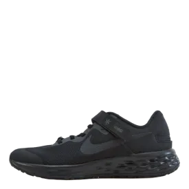 Revolution 6 FlyEase Big Kids' Easy On/Off Road Running Shoes BLACK/BLACK-DK SMOKE GREY