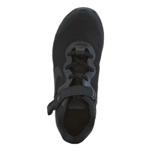 Revolution 6 FlyEase Little Kids' Shoe BLACK/BLACK-DK SMOKE GREY