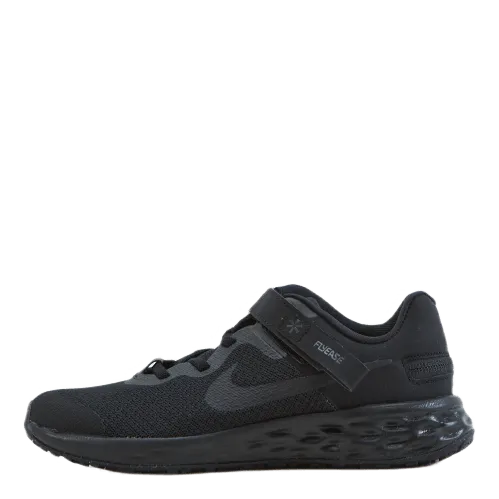 Revolution 6 FlyEase Little Kids' Shoe BLACK/BLACK-DK SMOKE GREY