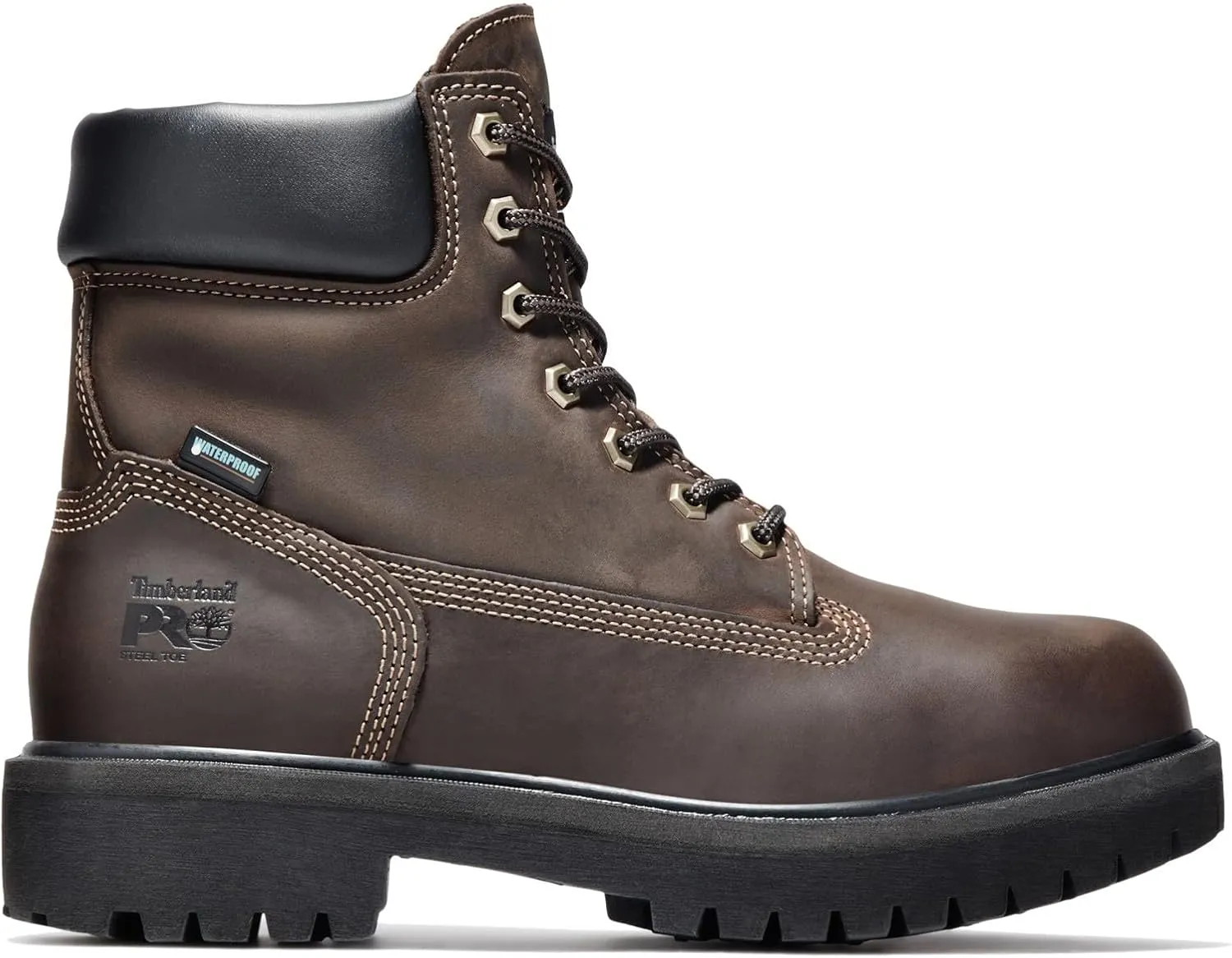 Timberland PRO Men's Direct Attach 6 Inch Steel Safety Toe Insulated Waterproof Work Boot