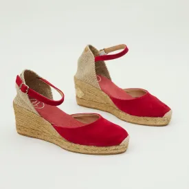 Toni Pons Red Suede Espadrilles