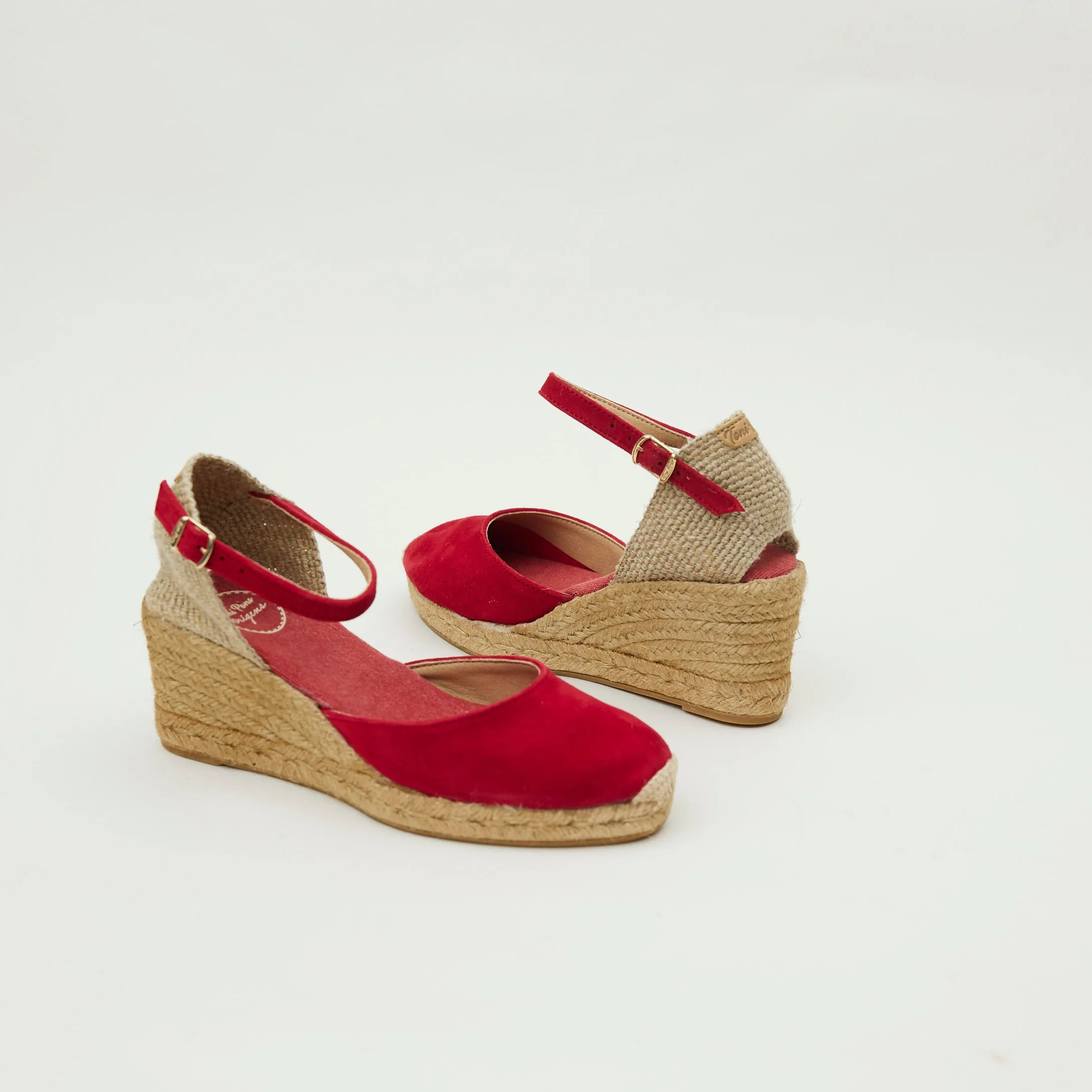 Toni Pons Red Suede Espadrilles