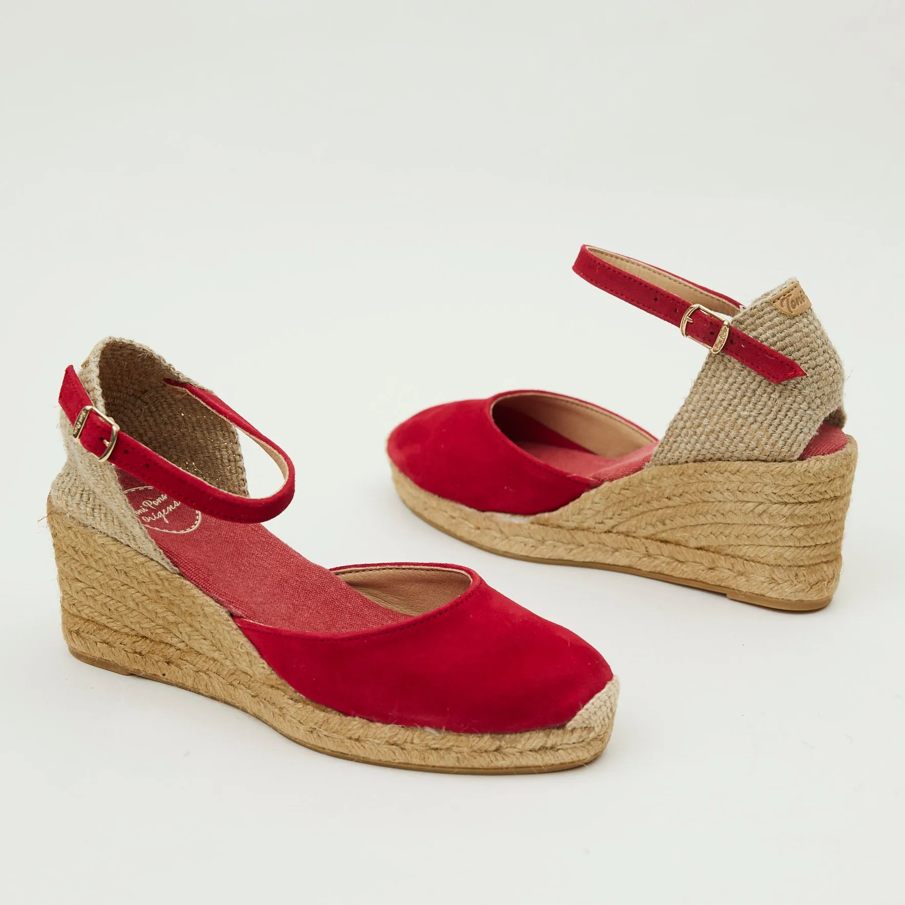 Toni Pons Red Suede Espadrilles