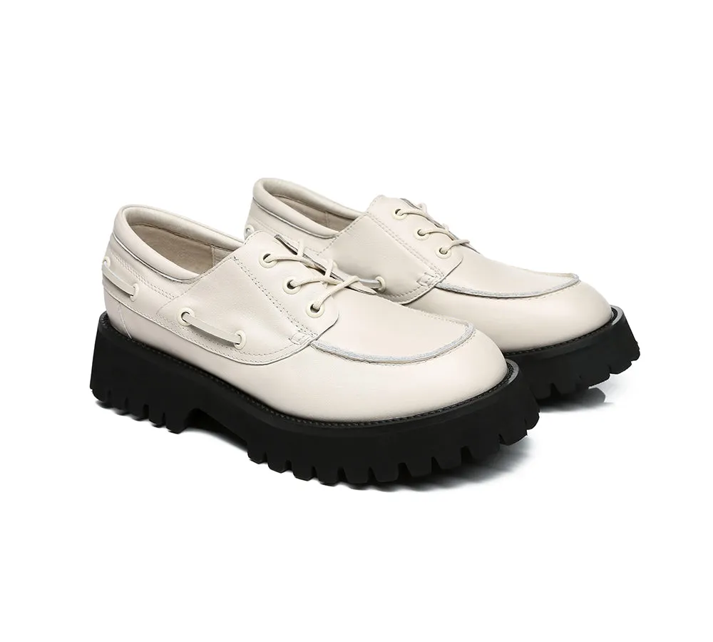 Women Chunky Platform Lace-Up Flat Willa