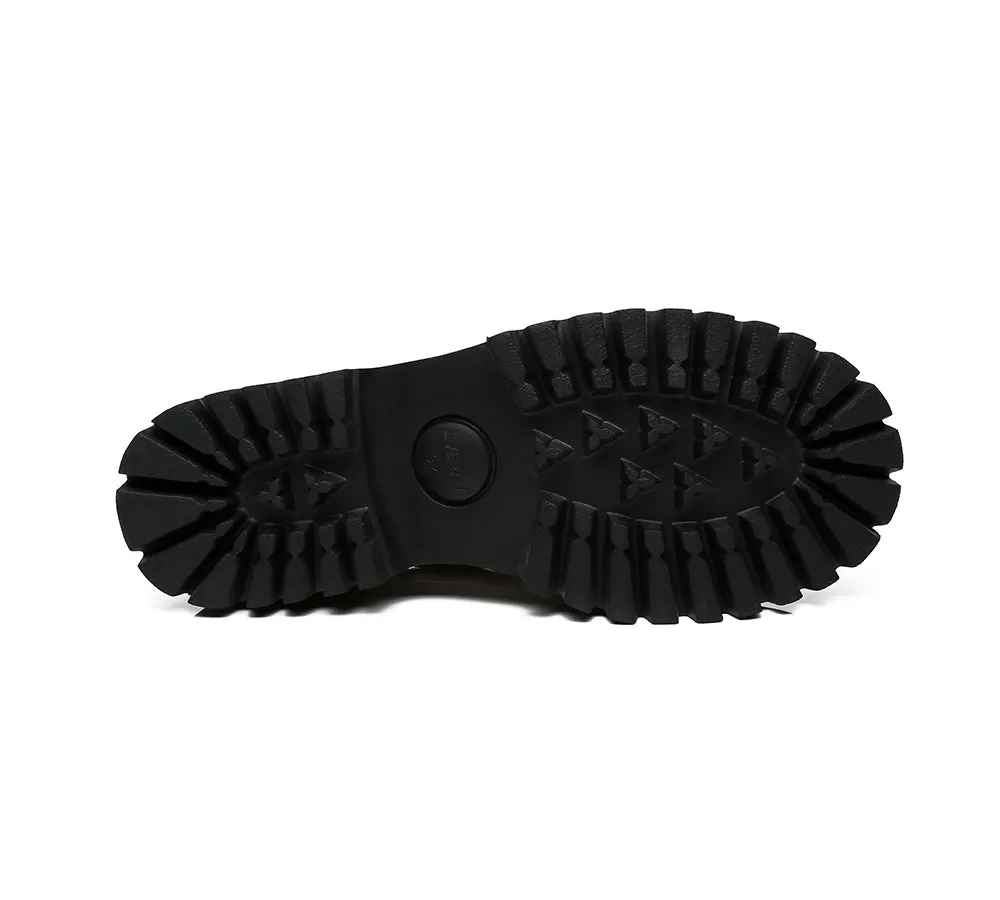 Women Chunky Platform Lace-Up Flat Willa
