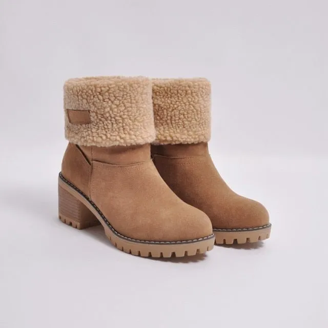 Women's Faux Fur Warm Snow Boots Clearance