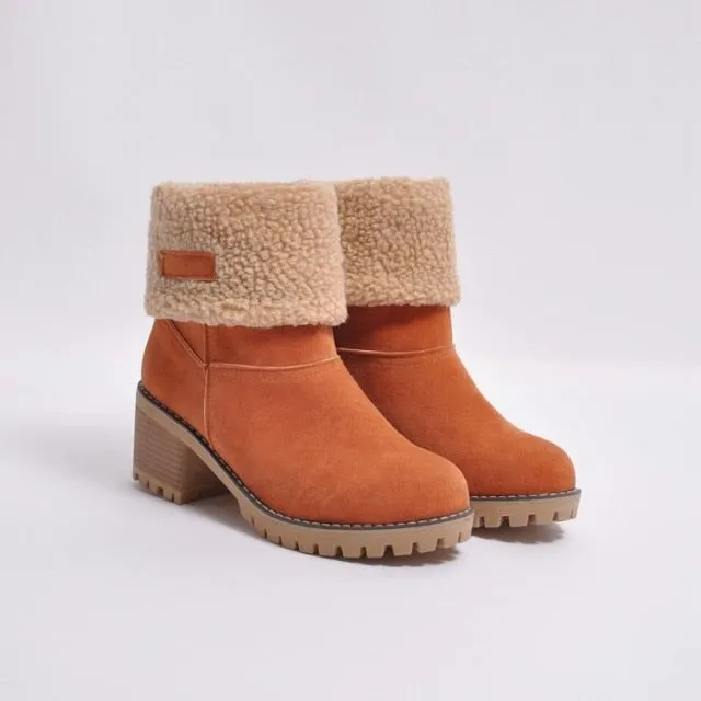 Women's Faux Fur Warm Snow Boots Clearance