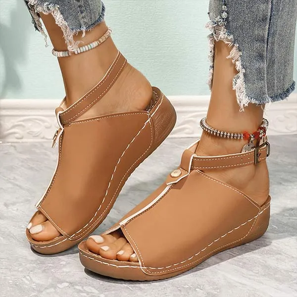 Women's Peep-Toe Wedge Platform Sandals 30281121C