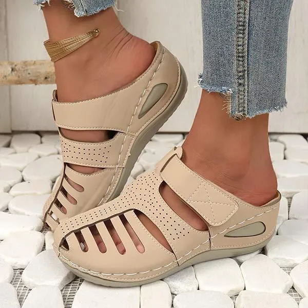 Women's Thick-Soled Half-Closed Hollow Sandals 99818668C