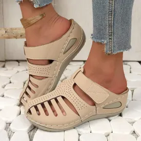Women's Thick-Soled Half-Closed Hollow Sandals 99818668C