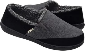 Zigzagger Men's Zermatt Wool-blend Loafer Slippers with Memory Foam Indoor